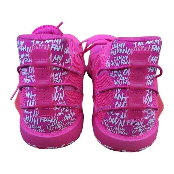 Adidas Dame 7 I Am My Own Fan Team Shock Pink Sneaker Shoe ART FY9359 SZ 17 - Picture 3 of 8